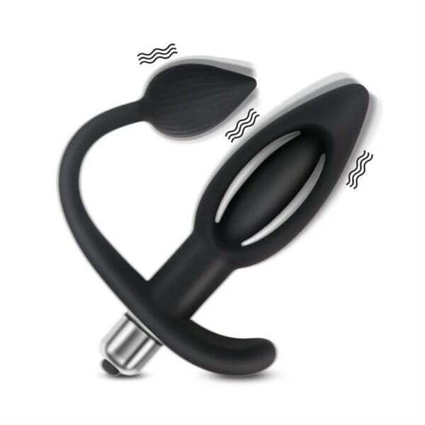 Arrival Adult Sex Toys 7 Frequency Vibrating Butt Plug for Couple Silicone Hollow Anal Plug