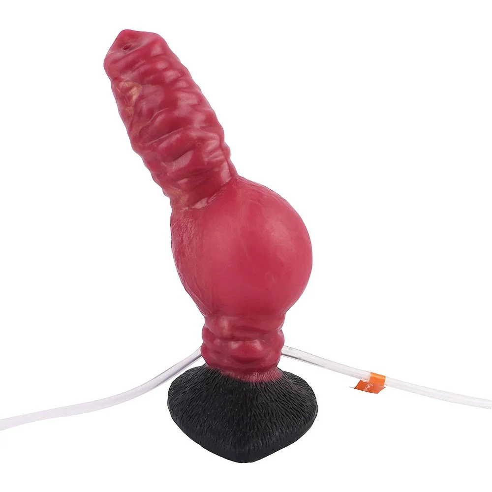 Fantasy Monster Dog Dildo Female Vagina Massage Masturbator Inflatable Squirt Ejaculation Dildo Adult Toys