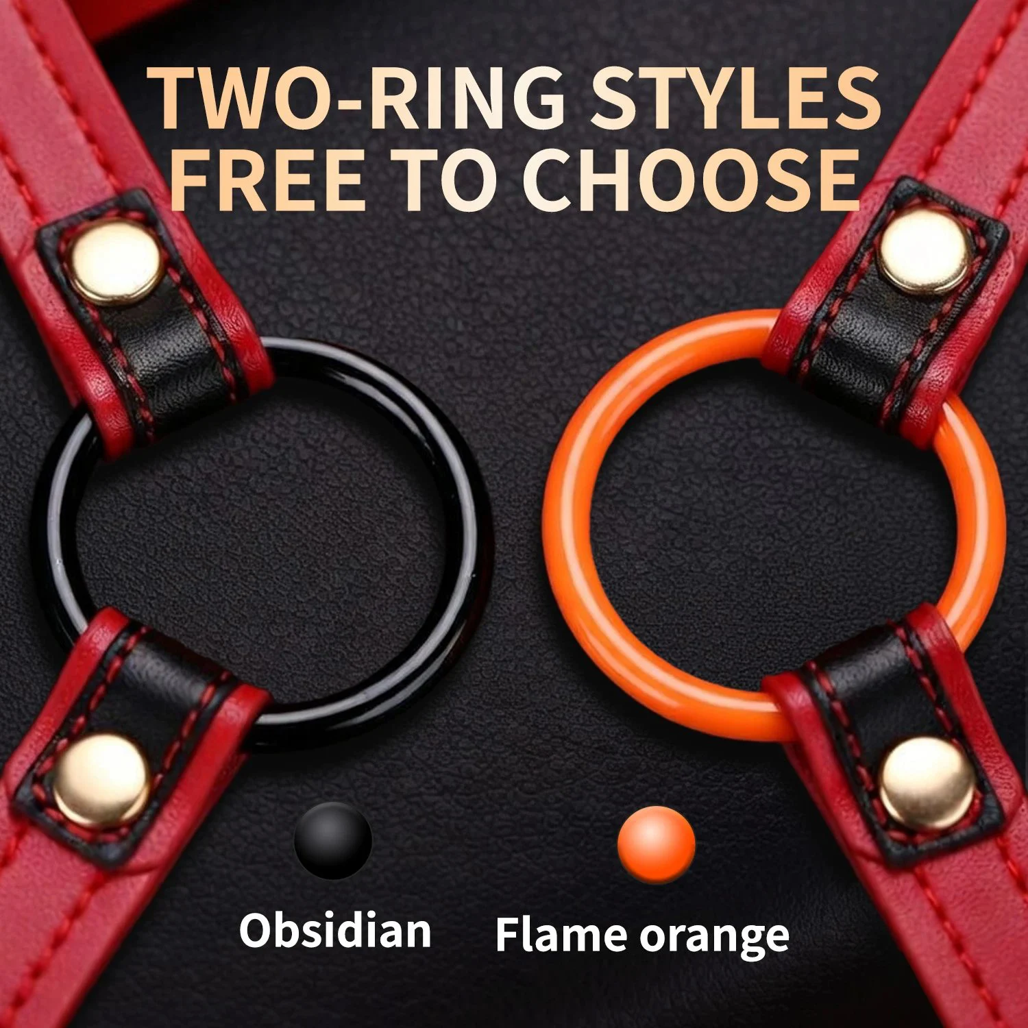 Premium Leather Mouth Gag Harness Silent Ball Gag Mouth Restraint for Submissive Training 2 Colors 18+ Adult Sex Toy