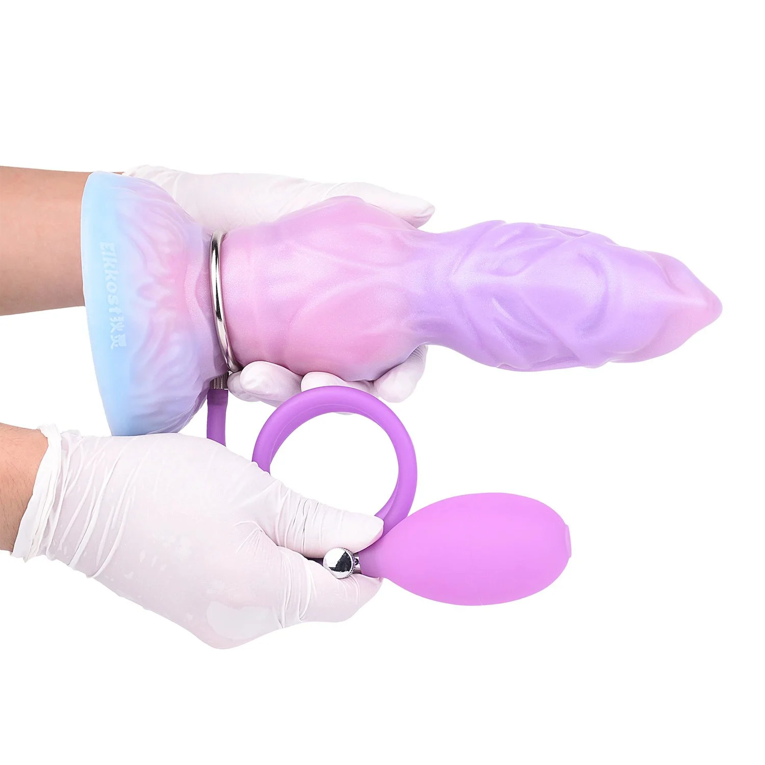 Fantasy Series Inflatable Dildo Made of Silicone and Featuring a Suction Cup Is a Larger-sized Adult Toy Designed