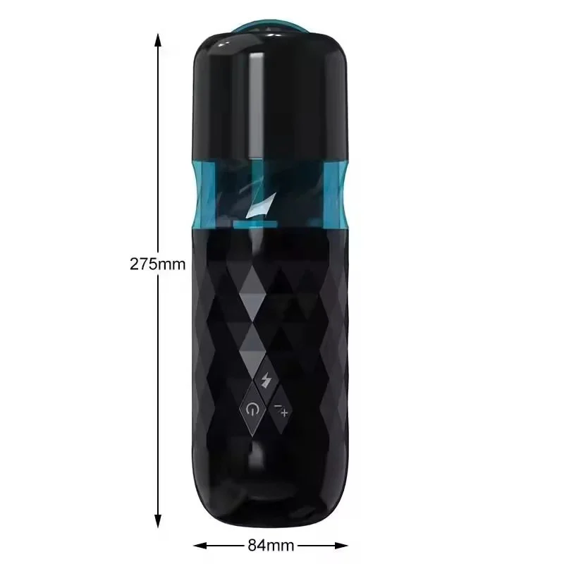 High-frequency Men's Electric Masturbation Cup TPE Dildo Design 10 Adjustable Rotation Modes Hands-free Waterproof IPX7 Vibrator