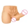 Sex Toys for Women Male Half Body Sex Toys with Long Dildo Big Butt Realistic Huge Dildo