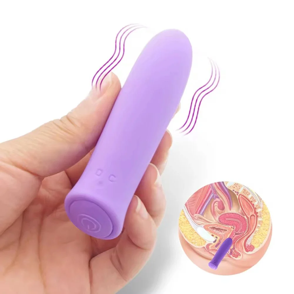 Silicone Bullet Vibrators USB Rechargeable Mini Bullet Vibrators Sex Toys for Female Masturbation