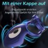 APP Controlled Adjustable Vibrating Cock Ring for Men 3-in-1 Silicone Male Sex Toys With Delay Ejaculation Function