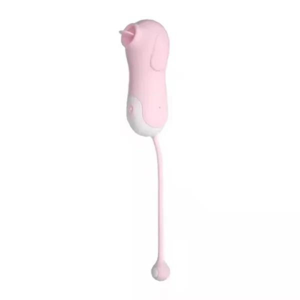 Silicone Rose Vibrator With 10 Modes Sex Toy for Clitoris and Breasts Tongue-Licking Cups Included