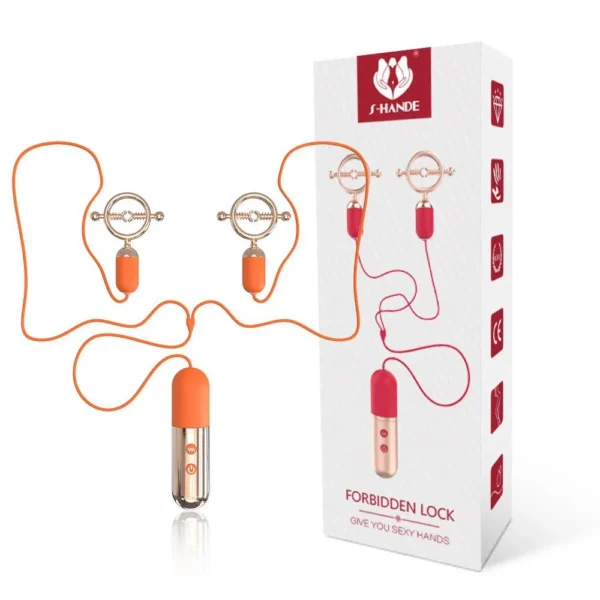 Vibrating Nipple Clamp for Punishment Play Coup Toy