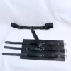 Adult Sex Toy Leather Back Handcuffs Bondage Gear Adjustable for Couples