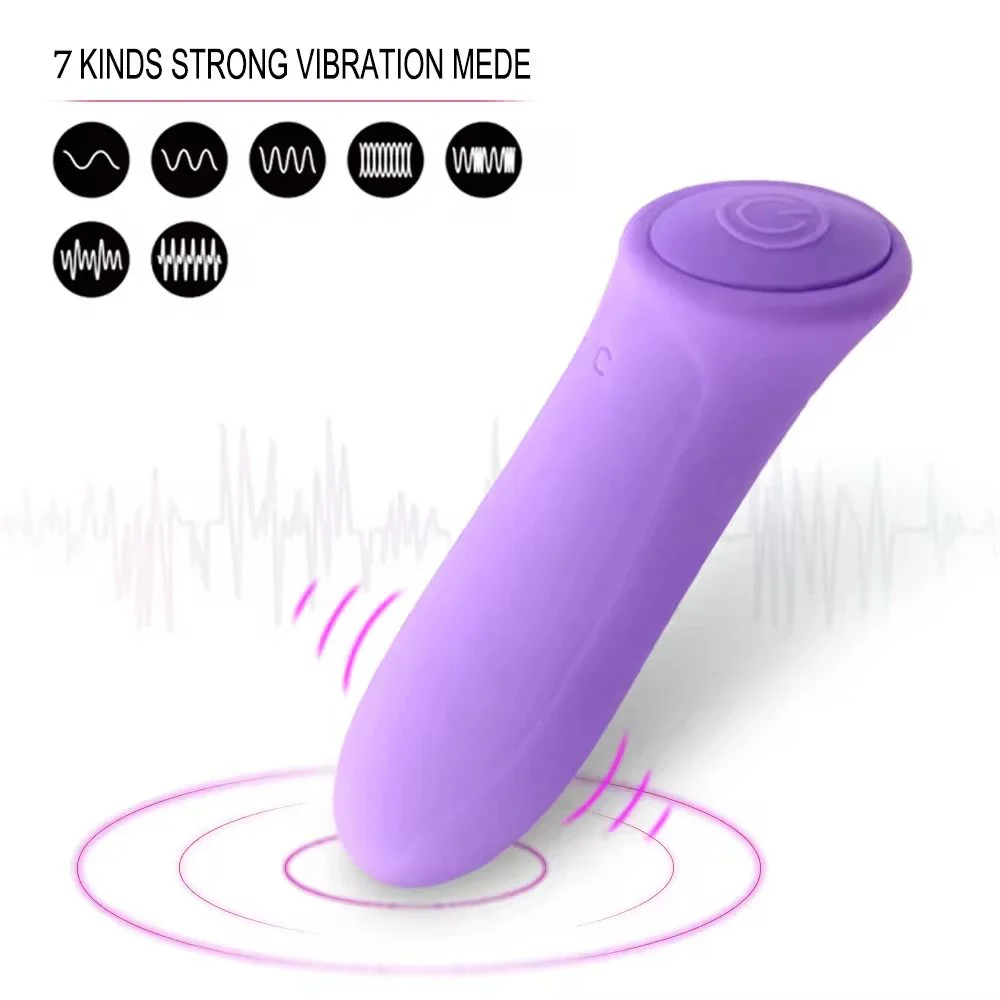 Silicone Bullet Vibrators USB Rechargeable Mini Bullet Vibrators Sex Toys for Female Masturbation