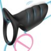 10 Modes Sexual Stimulation Device Penis Vibrating Cock Ring Sex Toy for Men