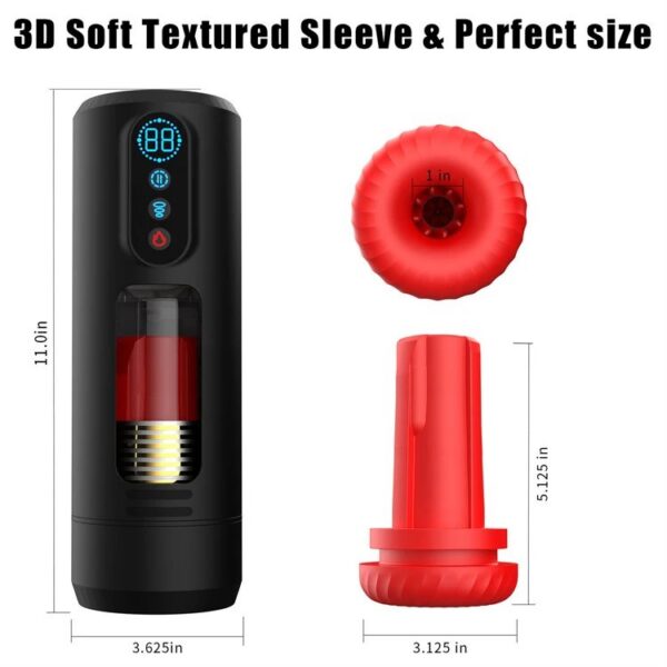 10 Powerful Modes Automatic Male Masturbator Vibrating Thrusting Sucking Heating Masturbation Cup