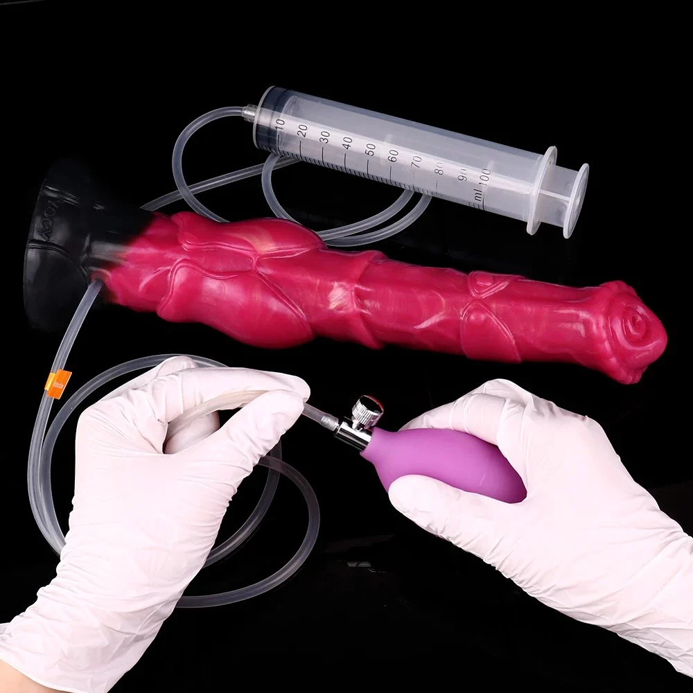 Inflatable Squirting Dildo Adult Sex Toys for a Different Sex Life Experience, Dildo That Attaches to the Body