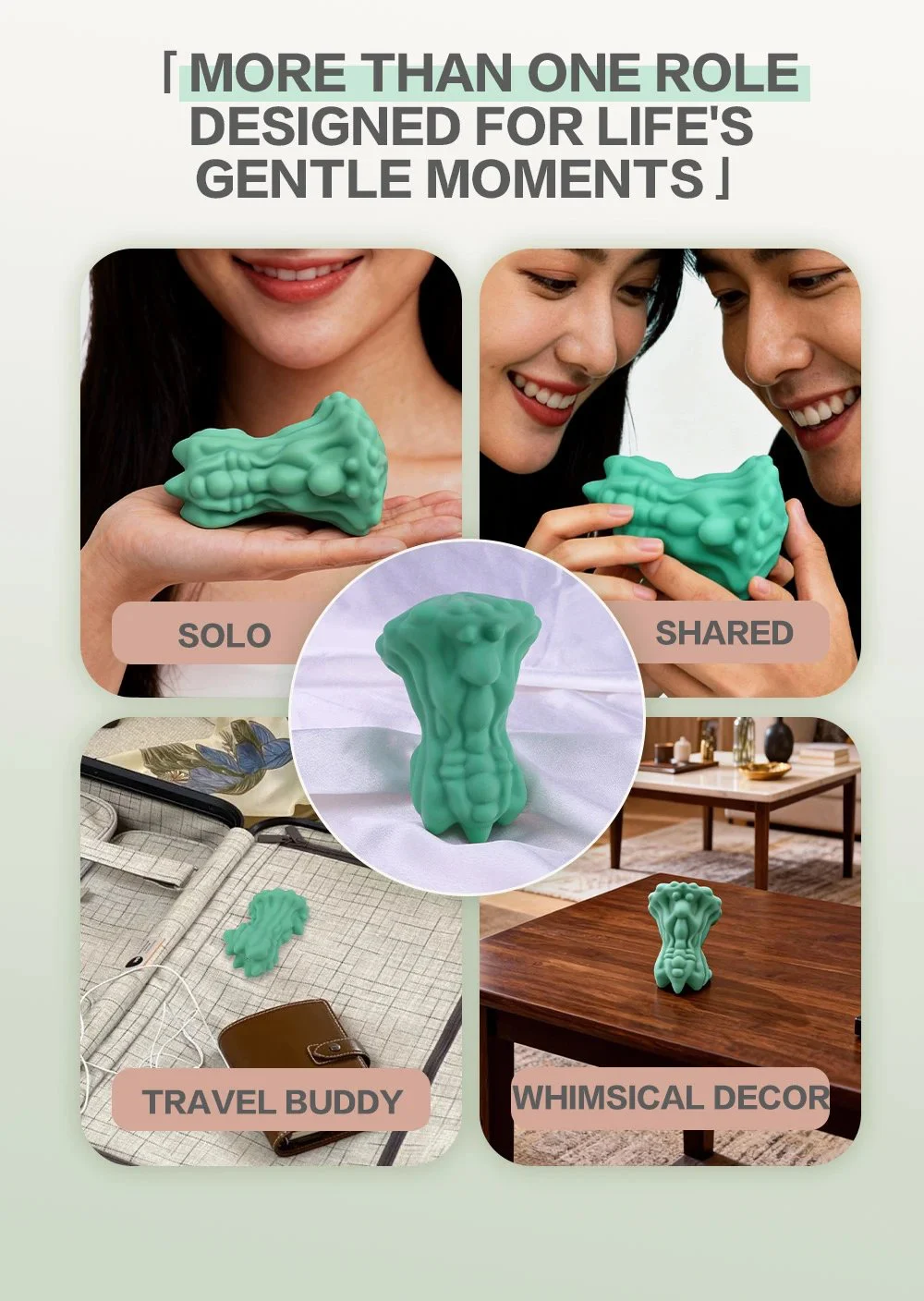 Vibrating Grinding Female Masturbator Multiple Vibration Frequencies Stimulating Vibrating Egg Adult Novelty Toy