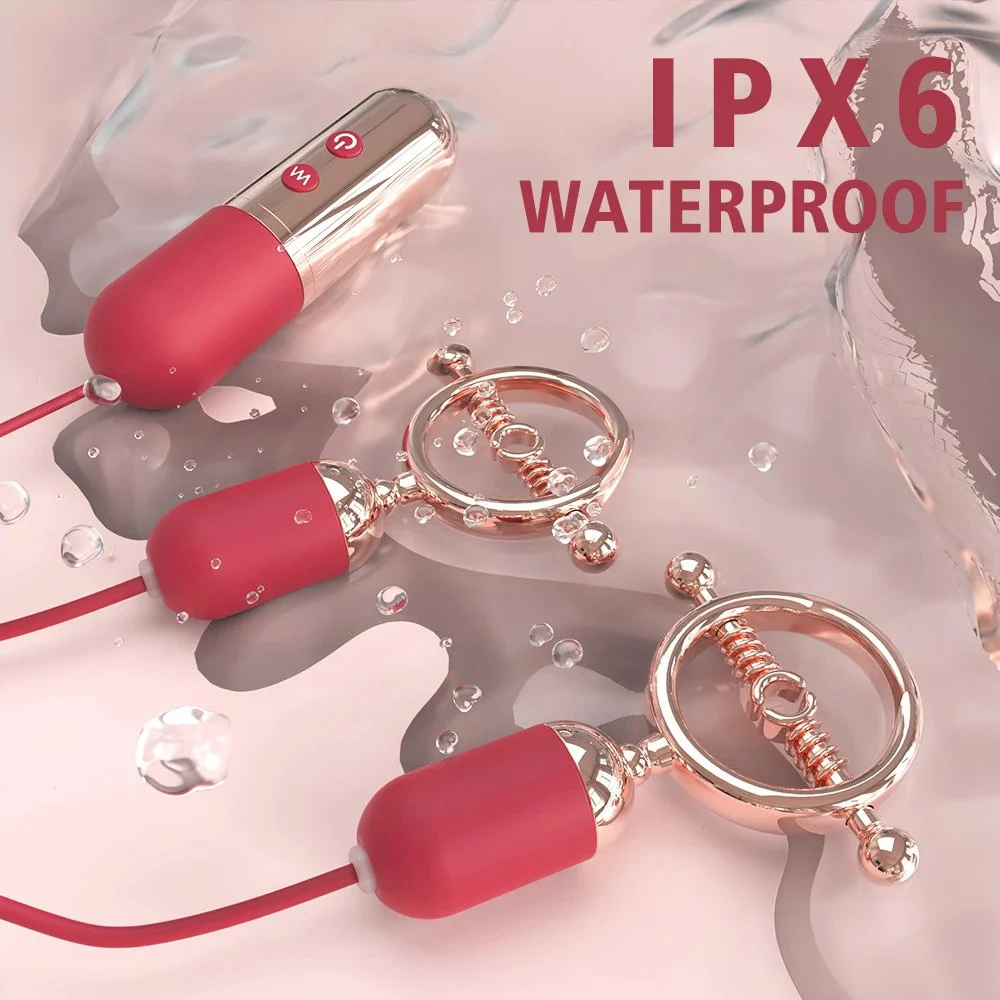 Vibrating Nipple Clamp for Punishment Play Coup Toy