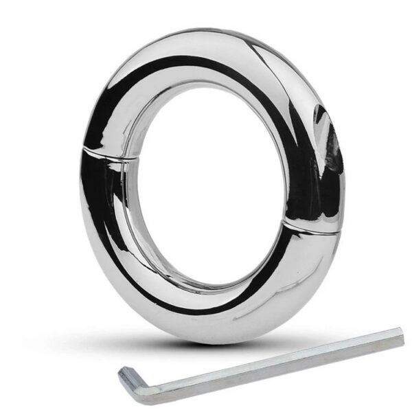 6 Size Stainless Steel Ball Scrotum Metal Penis Cock Ring Delay Sex Toy Men
