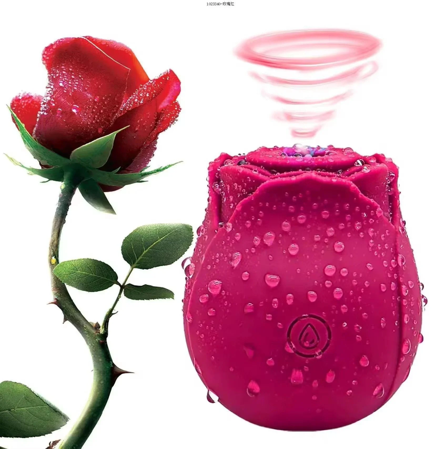 Waterproof Rose Vibrator Rose Toys Nipple Clitoral Sucking Rose Vibrator Sex Toys for Woman