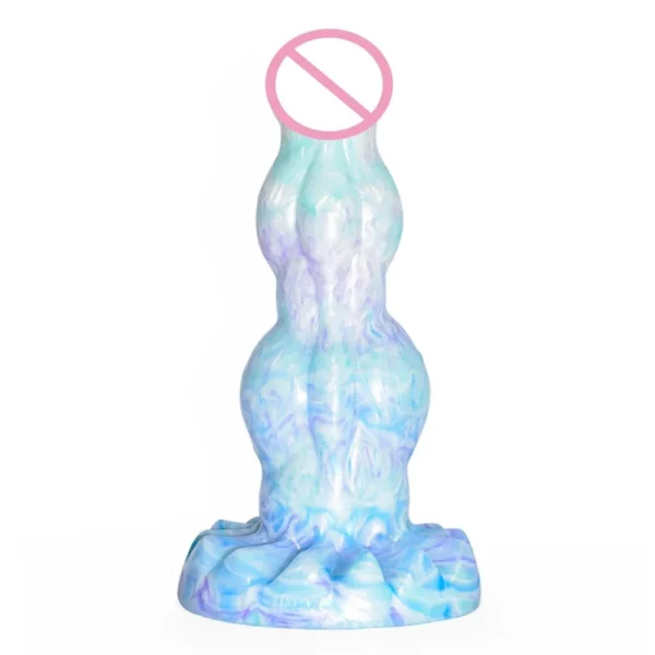 Large Knot Dog Horse Dildo With Sucker Big Dong Colorful Anal Plug Fantasy Animal Penis Silicone Sex Toys for Women