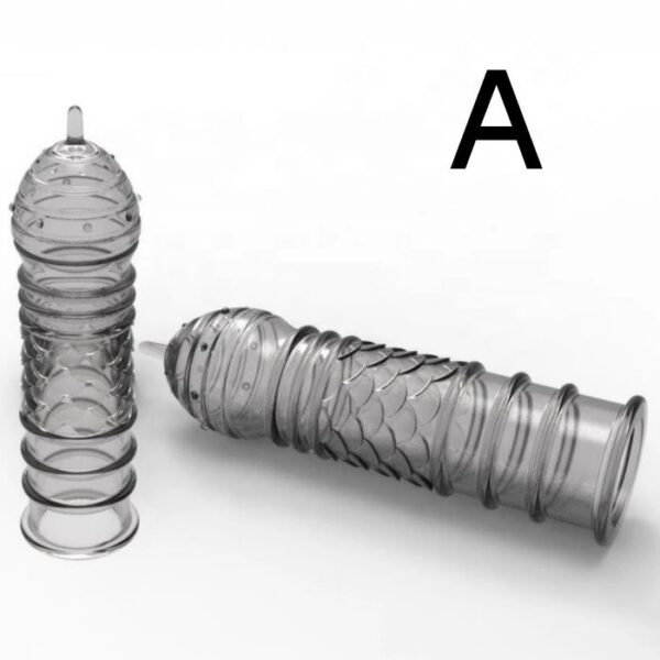 6 Size Soft Cock Sleeve for Adults Penis Extender Condoms Ring Sex Toy Product Sex Enhancer Cock Extenders