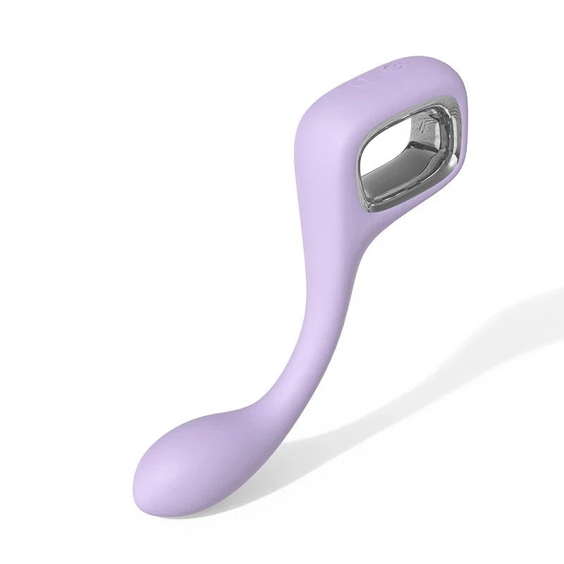 Women's Leisurely Color Matching Hard Stick Vibrator G-Spot Gadget with Strong Shock for Female Masturbation Sex Toy