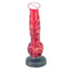 Medical G-spot Silicone Hellfire Color Waterproof Masturbation Simulation Dildo Goods for of Adult