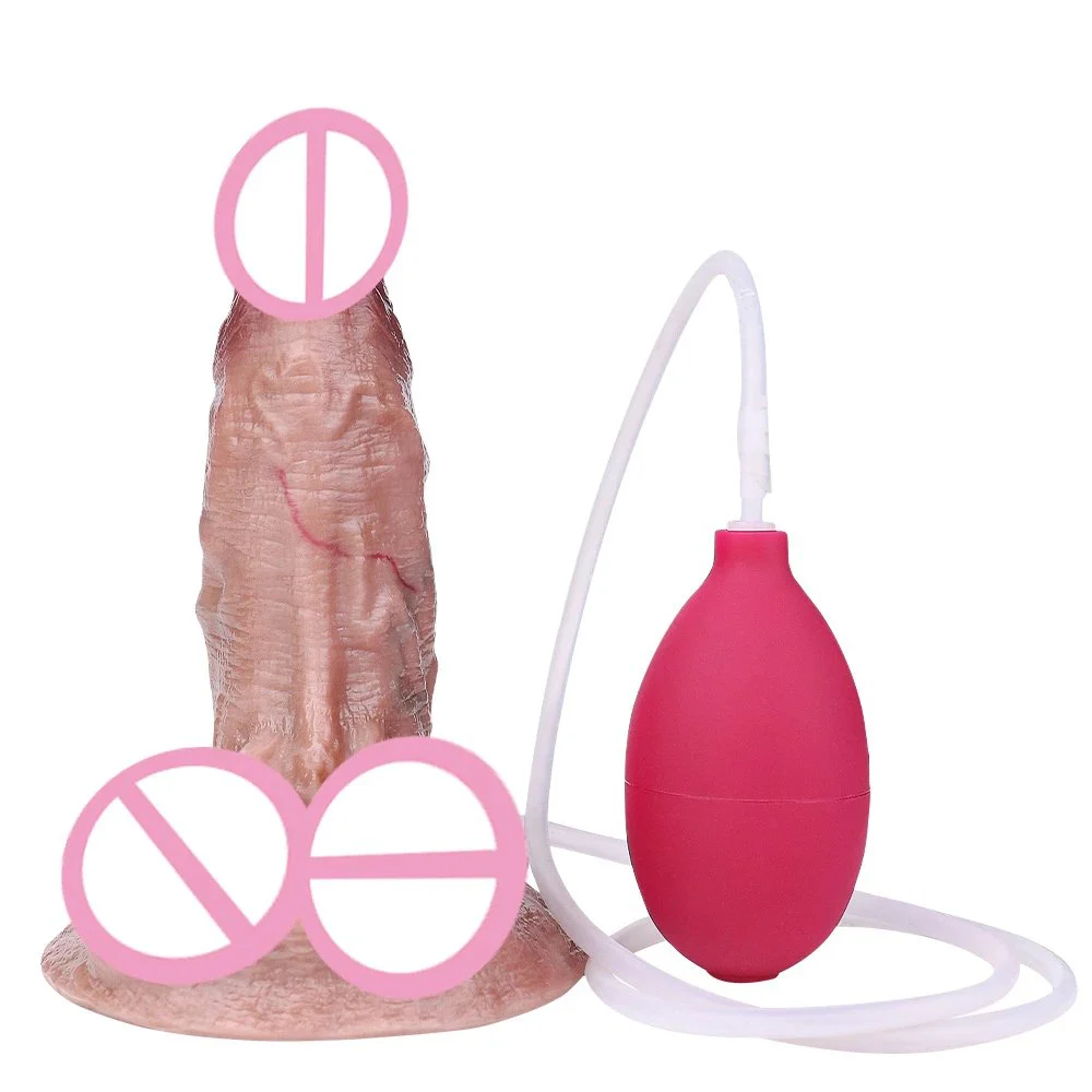 Liquid Platinum Silicone Safe Simulation Squirting Dildo for Women Sucker Dildo Experience Feel Realistic Sex Toys