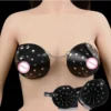 Rivet-Style Metal Nipple Clamps with Leather Belt Bondage Toy for Women
