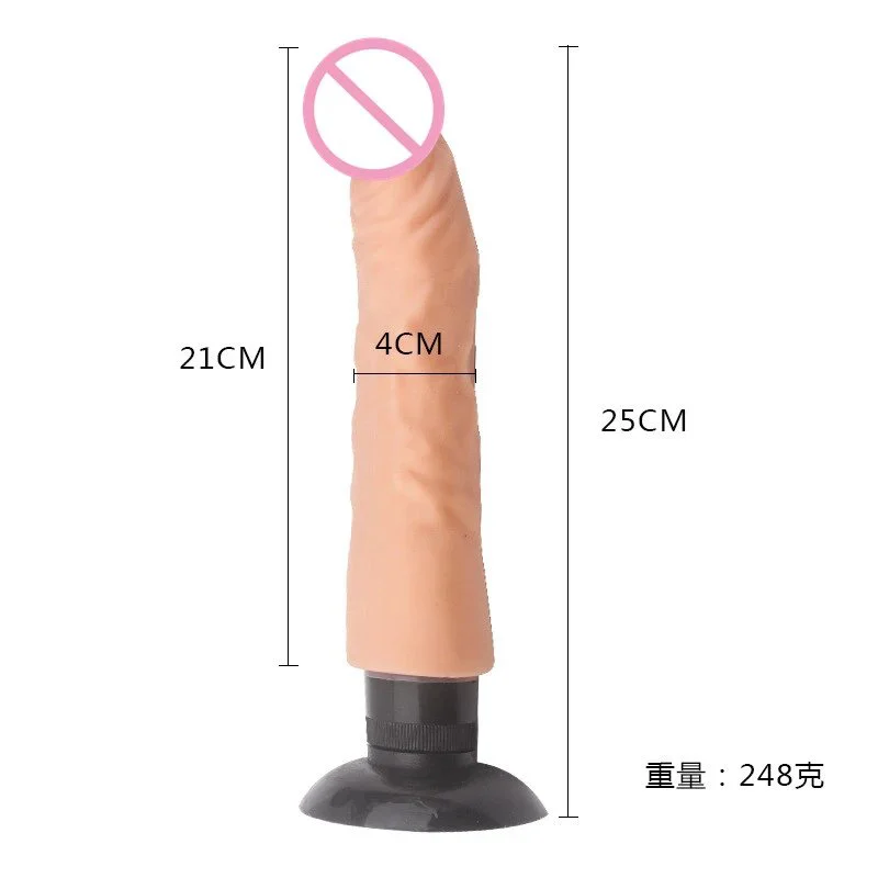 Female Masturbation TPE Suction Cup Realistic Dildo Vibrator Sex Toys for Women