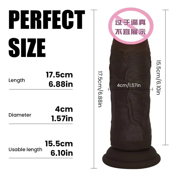 Female Masturbation Soft Realistic Huge Double Layer Liquid Silicone Dildo Sex Toys for Women