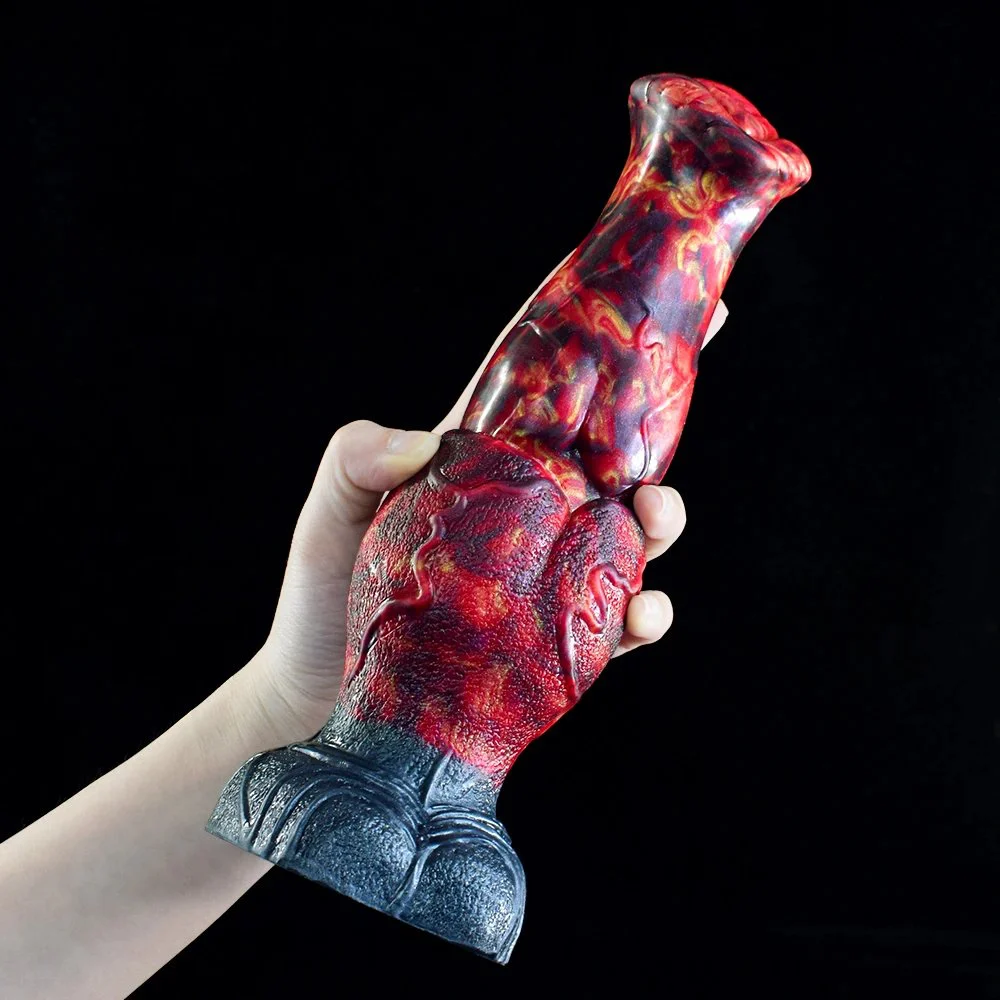 Fantasy Colorful Cock Dog Knot Dildo Heart Shaped Vagina Stimulation Anal Plug Sex Toys for Man and Woman Game Masturbator