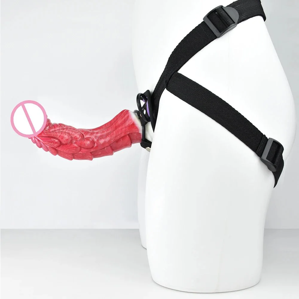 Hellfire Aula Curved Design Strap Long Silicone Anal Plug With Suction Cup Vagina G Spot Stimulate Pussy Sex Toy for Women