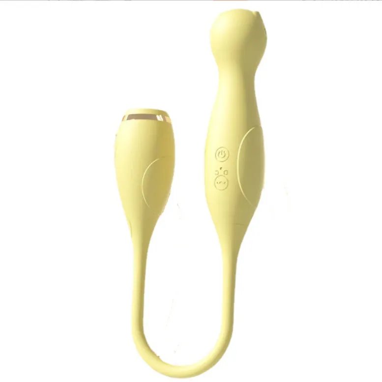 Women's Sexual Vibrator with Sucking and Massage Features Motorized Sex Toys Machine