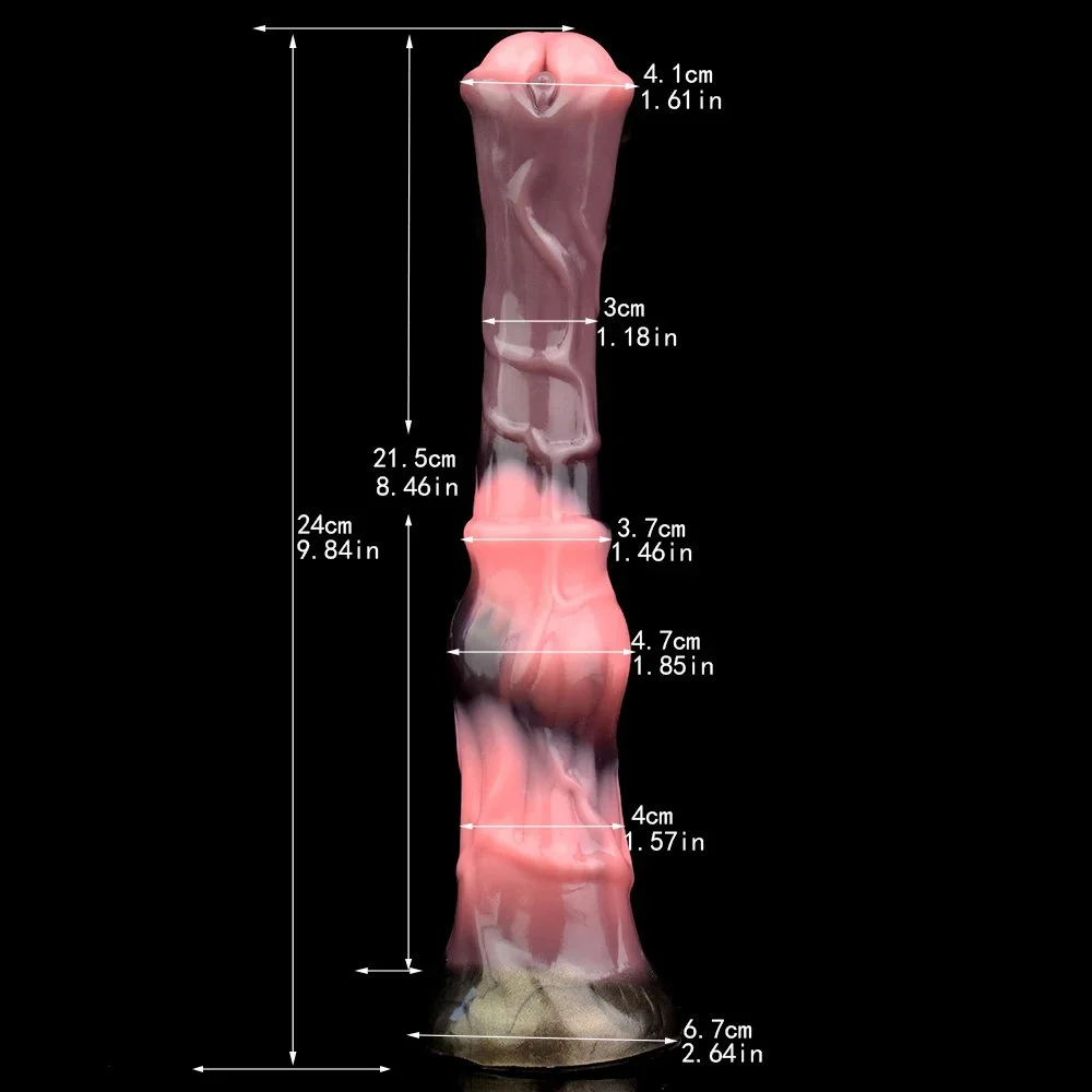Long Horse Dildo,Soft Flexible Horse Dildo Silicone Realistic Animal Dildos, Realistic Horse Dildo with Suction Cup