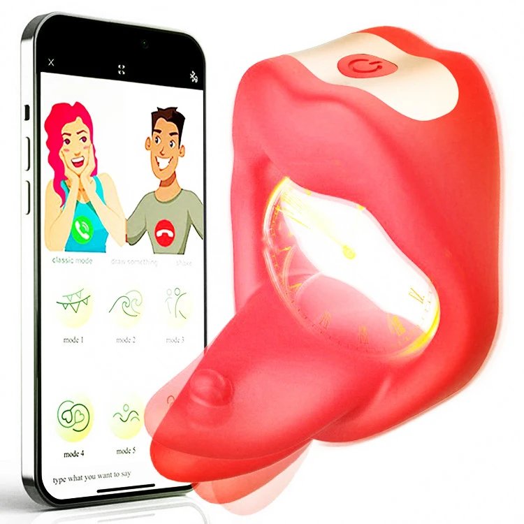 3 in 1 APP Wireless Remote Control Tongue Licking Vibrator Delay Ejaculation Cock Ring Stronger Sex Toys for Men
