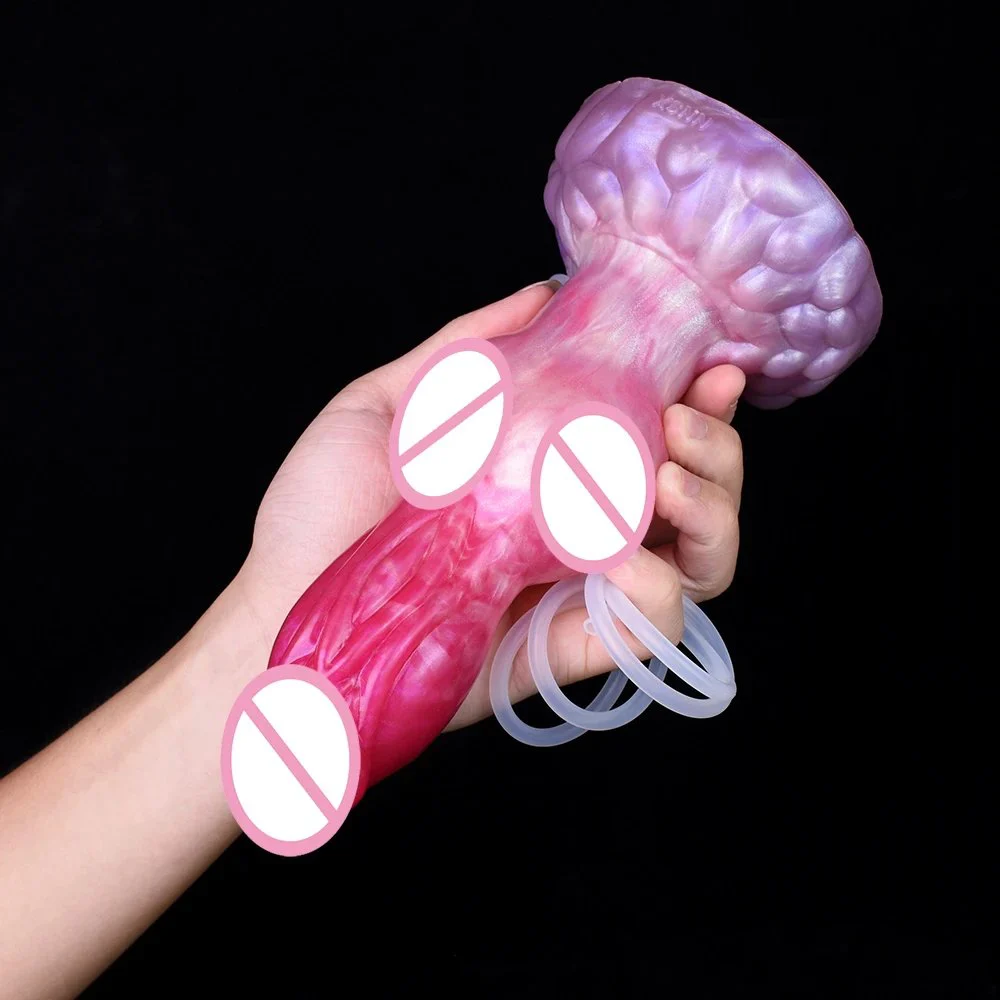 Liquid Silicone Ejaculation Dildo Penis Masturbation Sex Toys Fantasy Animal Dog Knot Dildo Squirting Dildo for Women