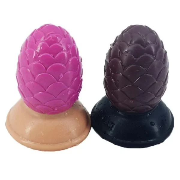 Unique Pine Cone Anal Plug Dildo 9.5cm with Strong Suction Cup G Spot Stimulate Adult Sex Toy