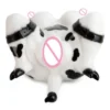 Milk Cow Style Pussy Male Masturbator Silicone Soft Penis Stroker Monster Buttock Half Body Masturbator Sex Toys for Men