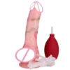 Fantasy Realistic Adult Toys for Women Monster Squirting Dildos Ejaculating Dildo With Injectors Enema Bulb