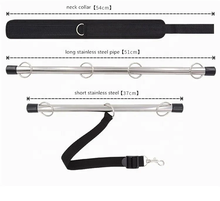 Multi-Position Restraint Slave Bondage Spreader Bar Sex Toys Handcuffs Ankle Cuffs Collar