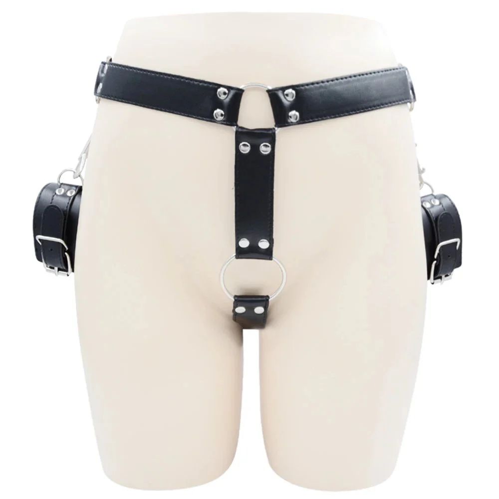 Bondage Men's Underwear With Handcuffs Cock Ring Adult Underwear for Men Sex Underwear Restraint Strap Other Sex Toy