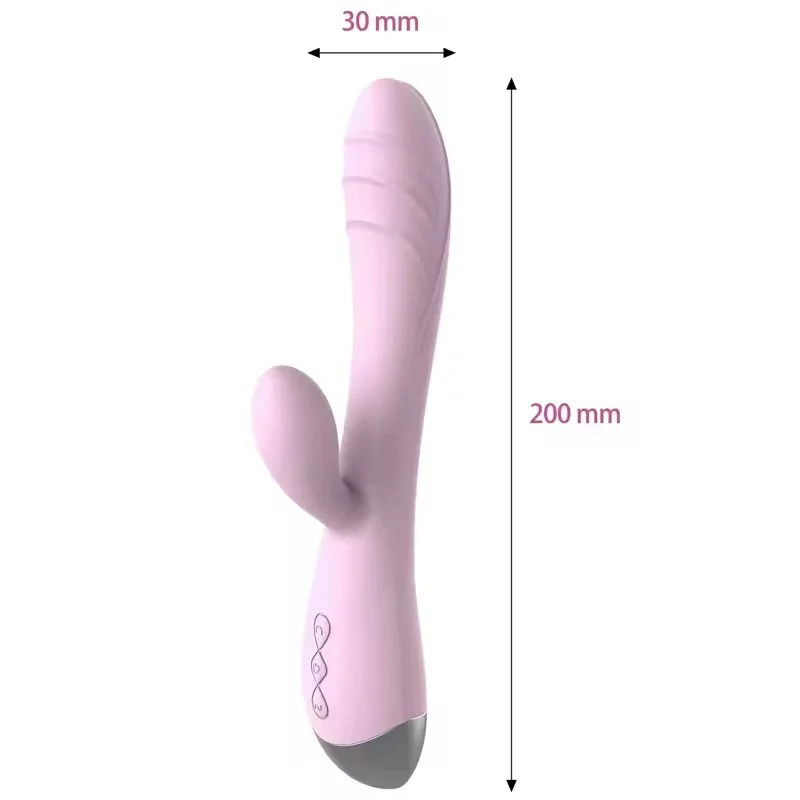 Silicone ABS Rabbit Vibrator with Massage Function for Women Sex Toys