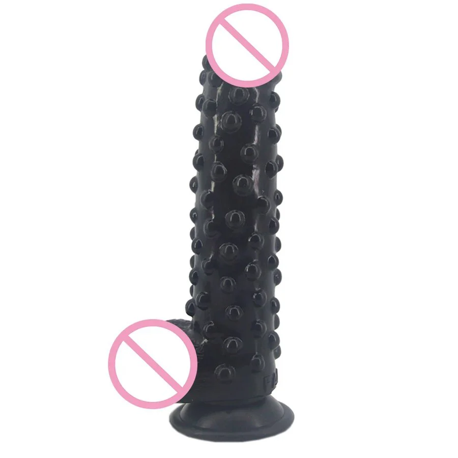 Rubber Silicone Sex Products Adult Toys Soft Solid Sex Toys with Suction Cup for Women