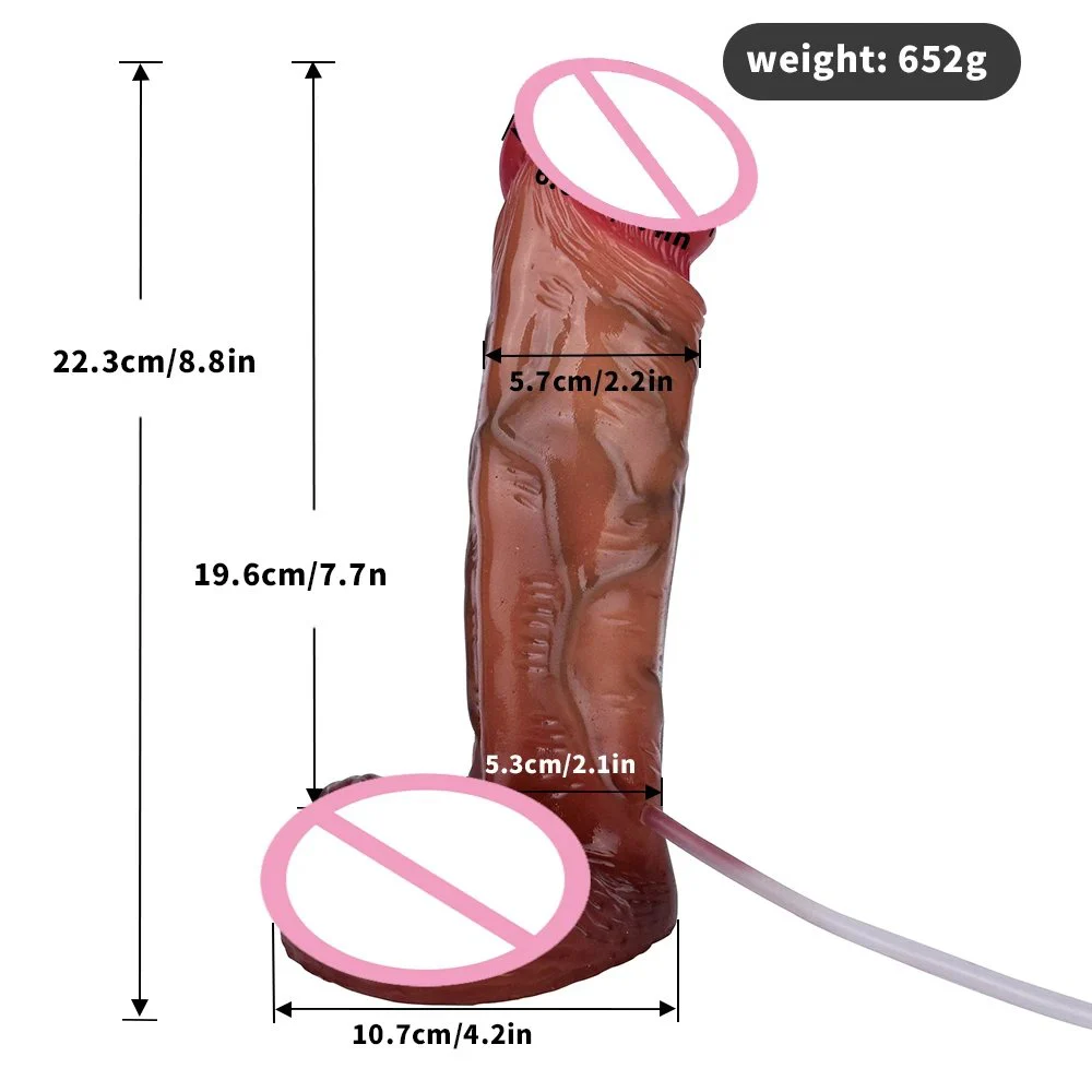Silicone Realistic Ejaculation Dildo Suction Cup Skin Touch Realistic Squirting Penis Anal Plug Sex Toys for Women