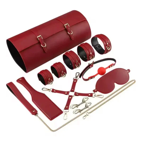 Sex Bondage Restraints 10pcs Adult Games Cuffs Gag Blindfold Spanking Sex Toys for Women and Couples