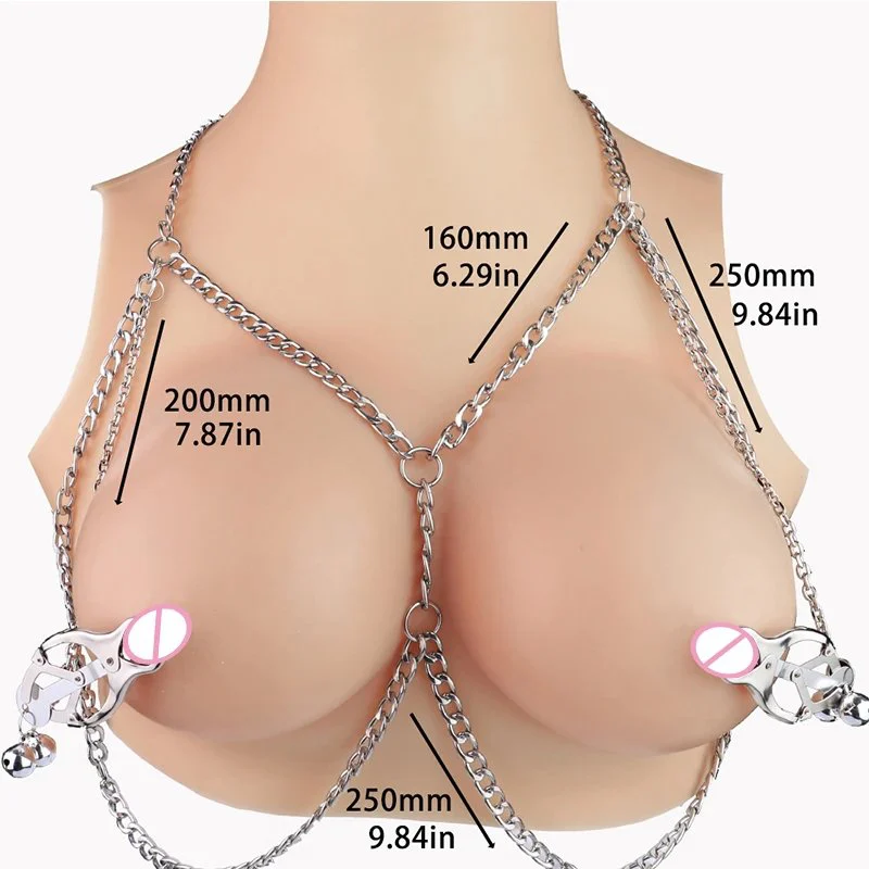 Nipple Clamp Adjustable Pressure Pearl Body Chains Necklace Stainless Steel Nipple Clips Non Piercing Body Jewelry Sex Toys