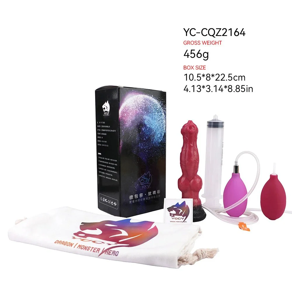 Inflatable and Squirtable, Dual Function Adult Sex Toys, Fantasy Suction Cup Dildo for Adults Silicone Sex Toys