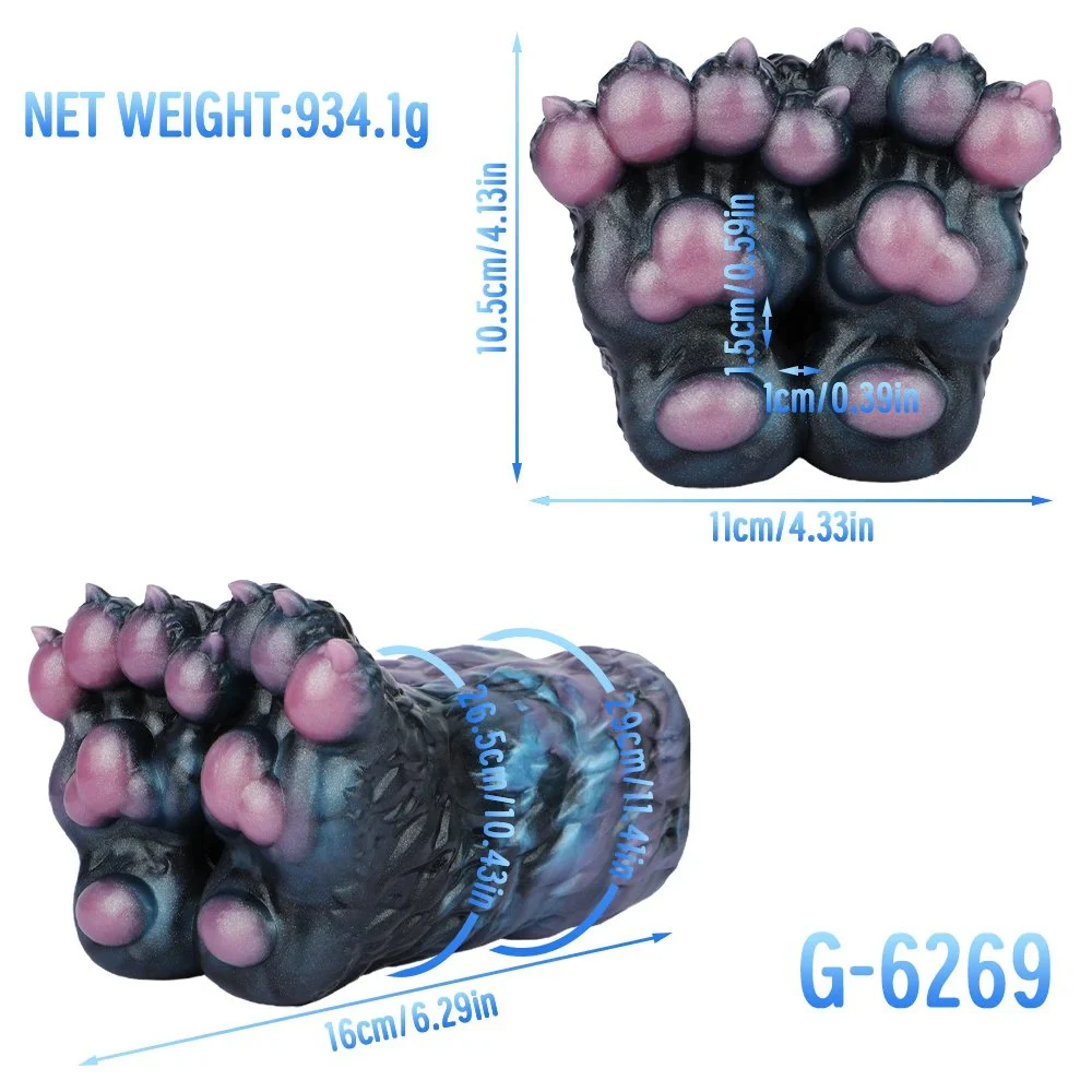Monster Beast's Animal Foot Masturbator for Men One Channel Silicone Male Stroker Pocket Pussy Adult Sex Toys