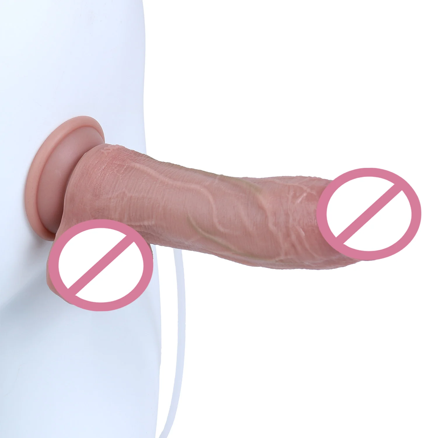 Water-Jet Suction Cup Dildo Suitable for 18+ Adult Toys Made with Medical-grade Silicone Double-layer Construction