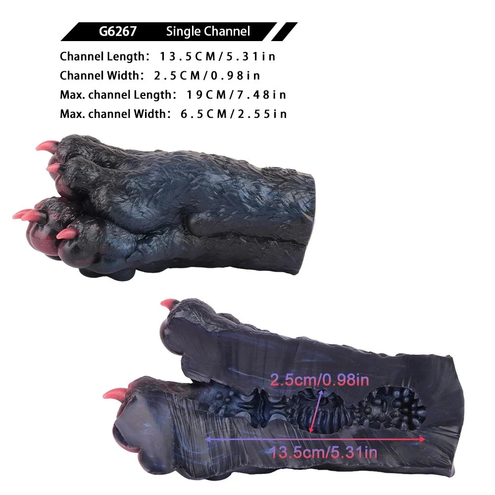 Monster Wolfclaw Pocket Pussy Masturbator Cup Fantasy Silicone Realistic Dropshipping Vagina Adult Sex Toy for Men