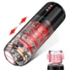 Powerful Masturbator Cup Vibrating Automatic Telescopic Thrusting Rotation Male Masturbation Cup
