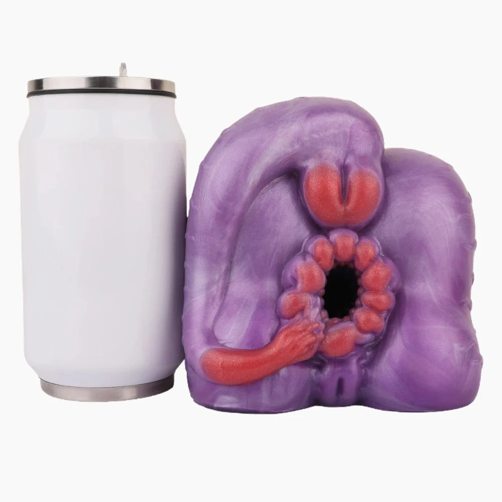 Purple Red Silicone for Adult Men Fantasy Animal Ass Male Masturbator Realistic Vagina Pocket Pussy Sex Toys