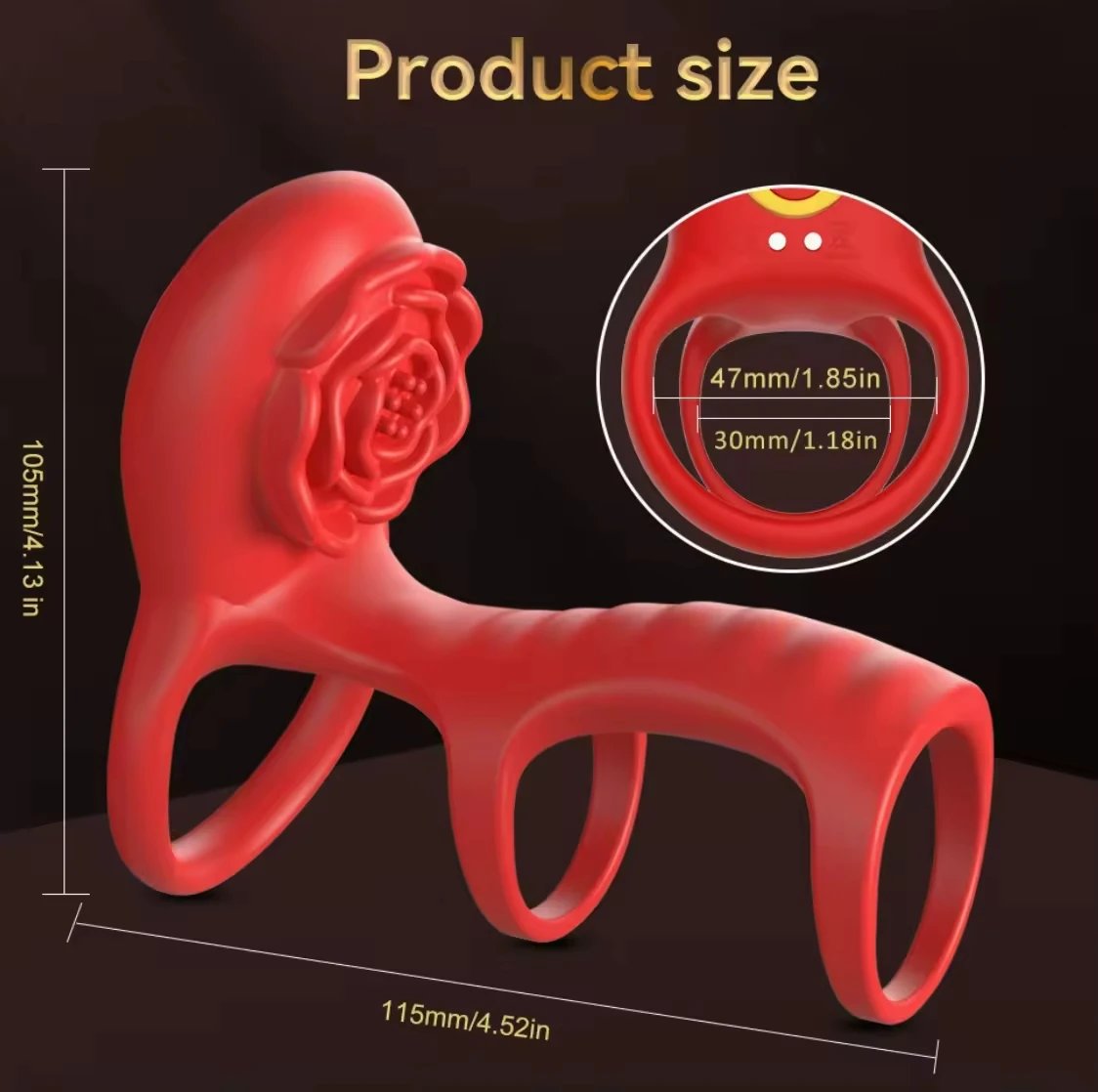 App Control Male 3 Rings Masturbation Sharing Clitoral Stimulation Passion Lock Ring Vibrator For Adult